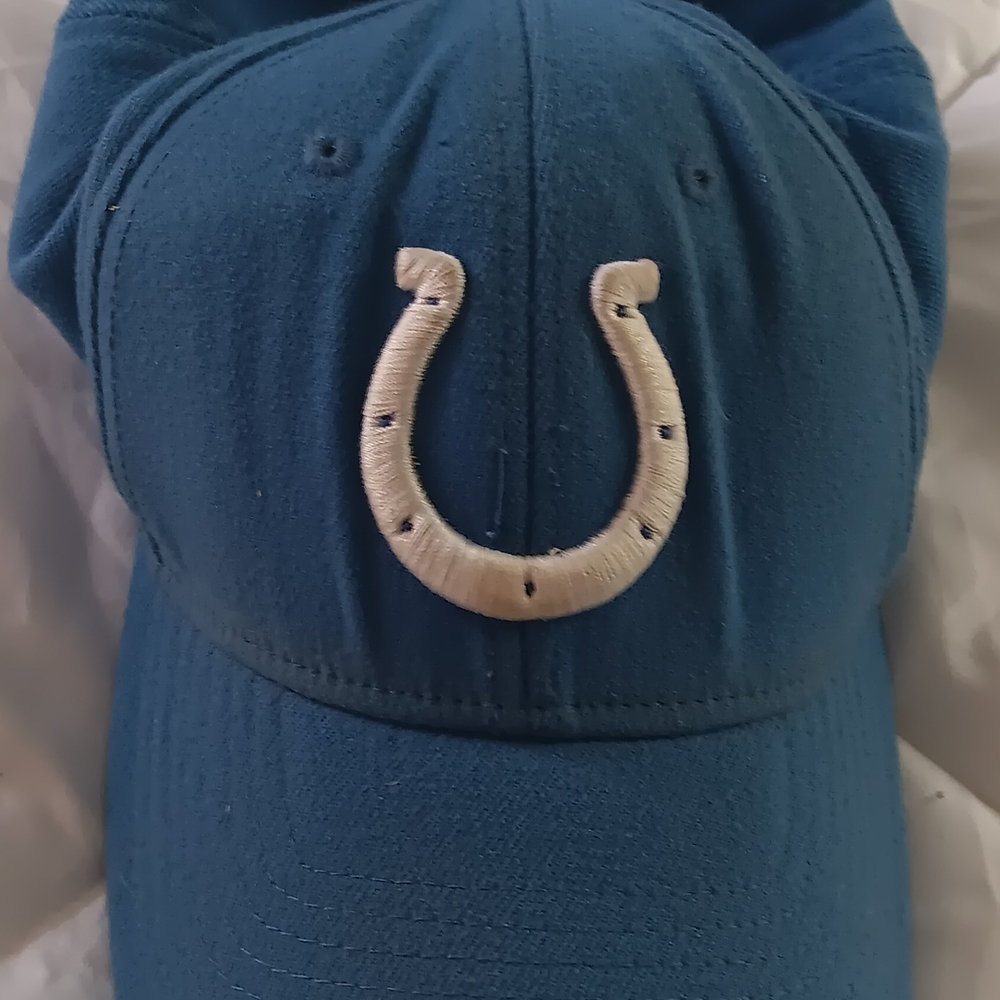 Blue Baseball Cap with White Logo